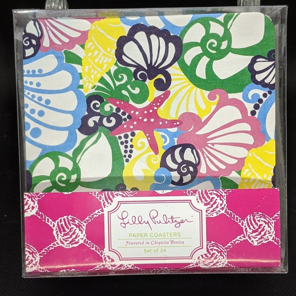 Beachy Lilly Pulitzer Coasters Chiquita Bonita